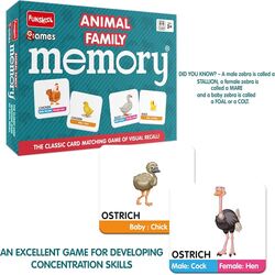 FUNSKOOL MEMORY GAMES - ANIMAL FAMILY - 4020100